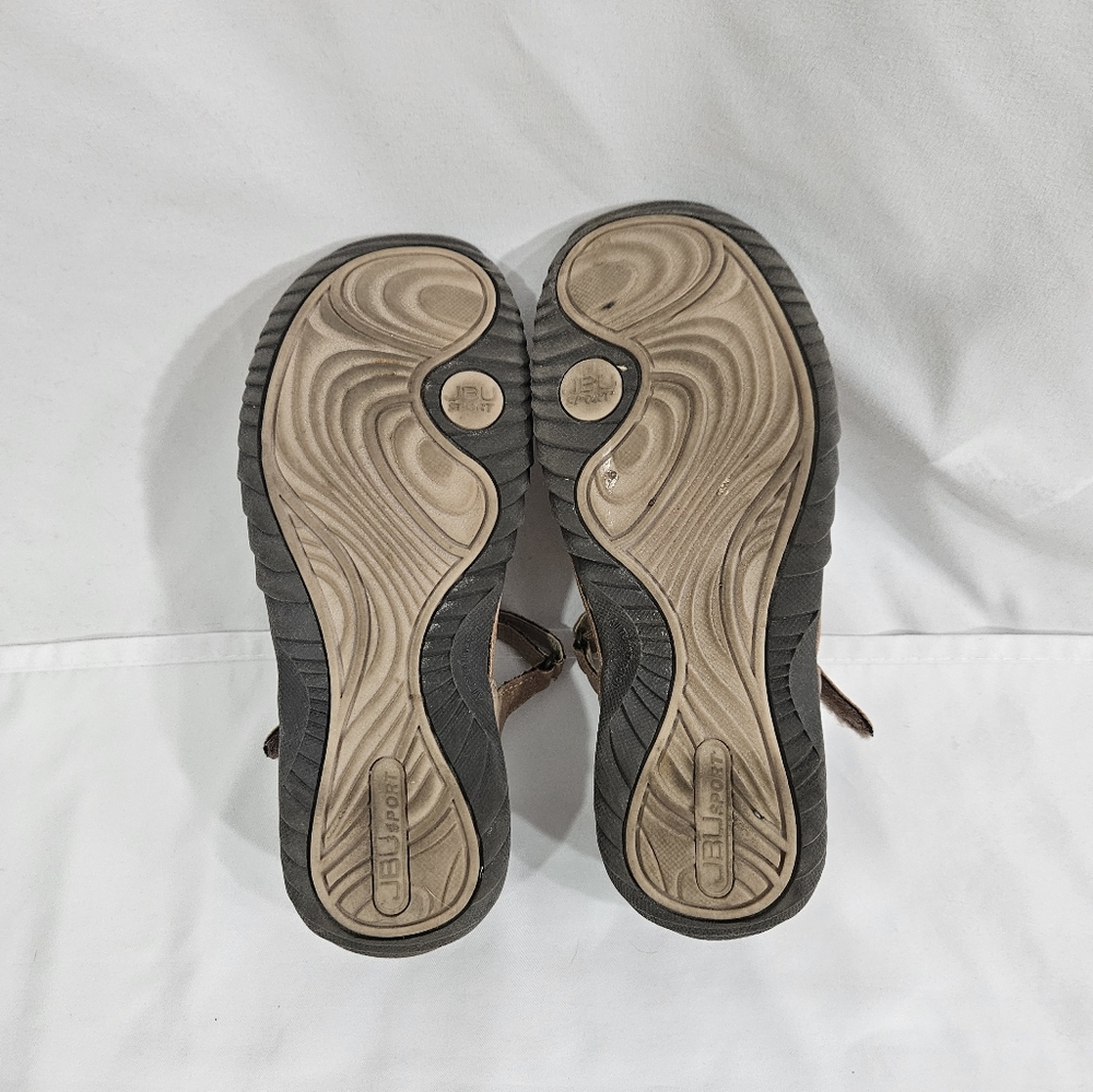 JBU Brown Mary Jane Sandals Womens Size 6 - Picture 9 of 11